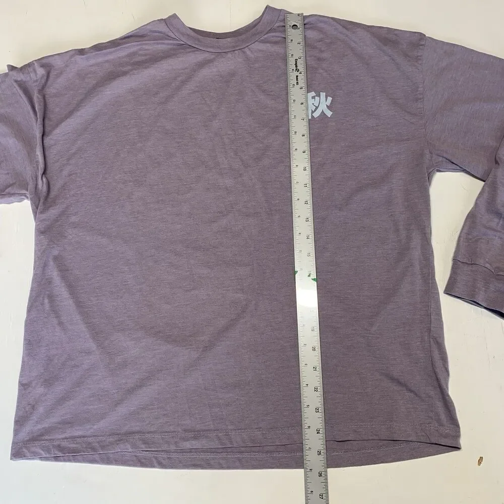 Urban Outfitters Kyoto Champions Plum Purple Crew Long Sleeve Size M - Picture 3 of 12